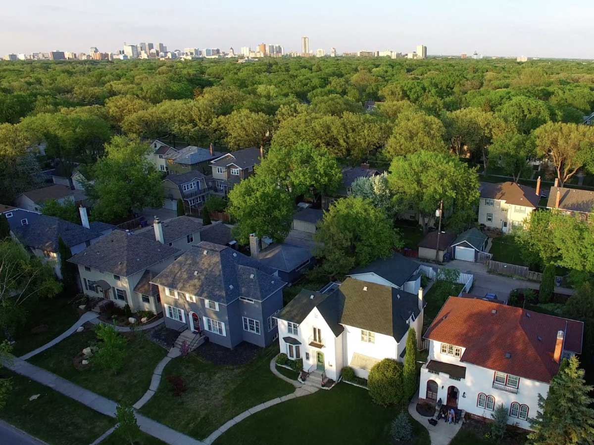 Where is one of the most affordable places to buy a home in Canada? - Winnipeg’s River Heights neighbourhood | Photo: aerialcommandnashville.com