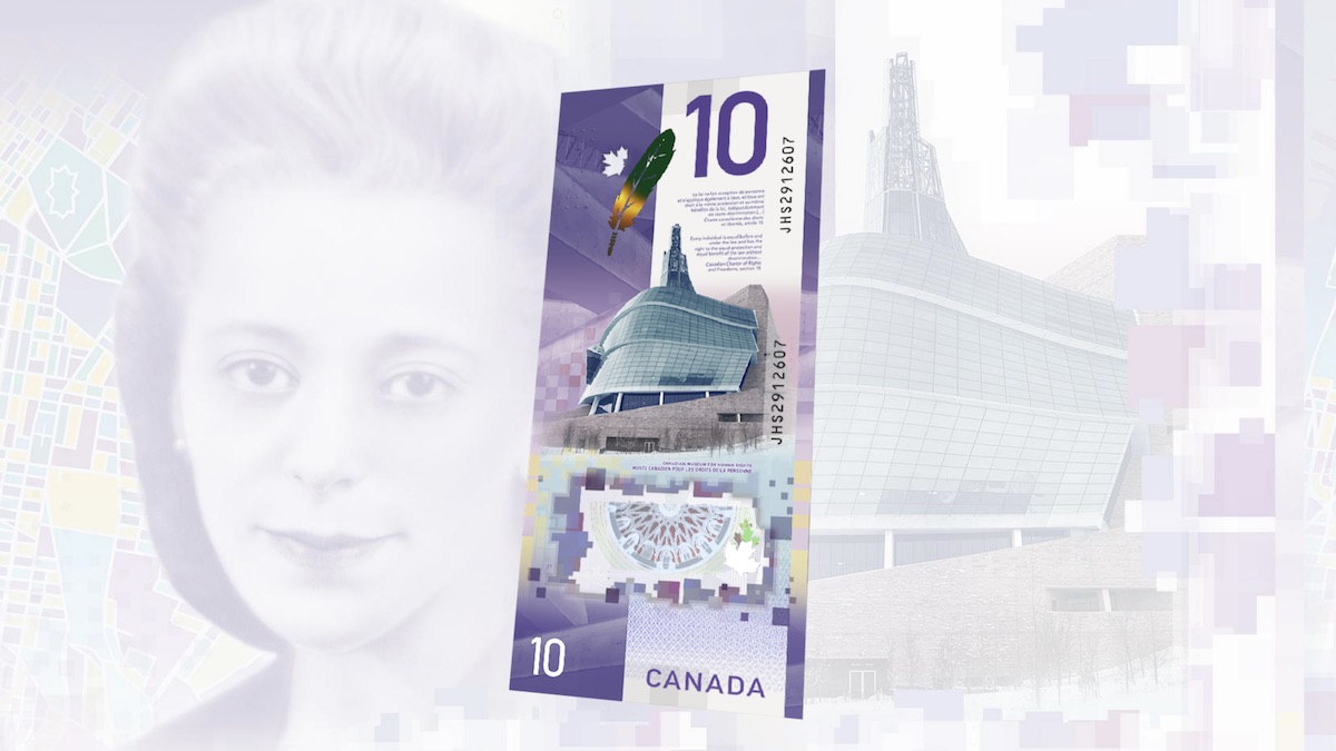 New $10 bill featuring Viola Desmond also depicts Winnipeg human rights museum